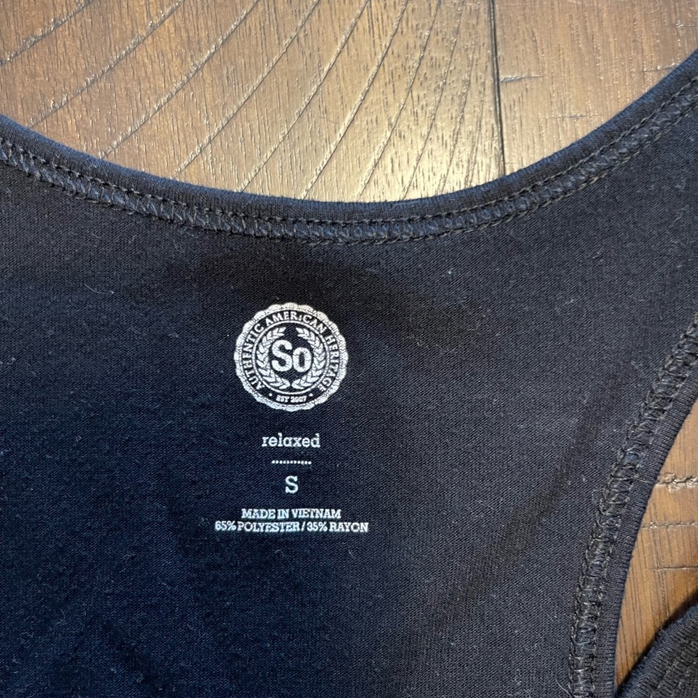 Black Racerback Tank Top - Picture 4 of 4